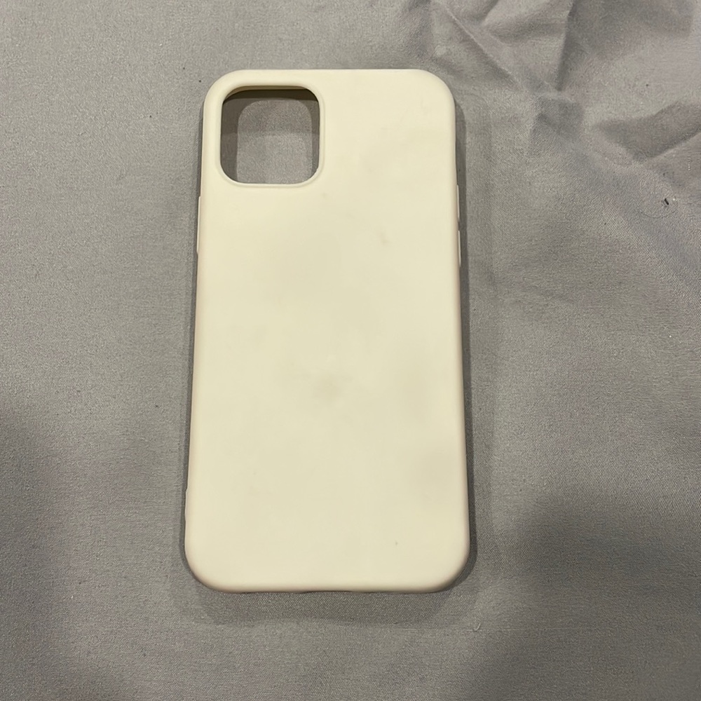 Cream iPhone 12 case